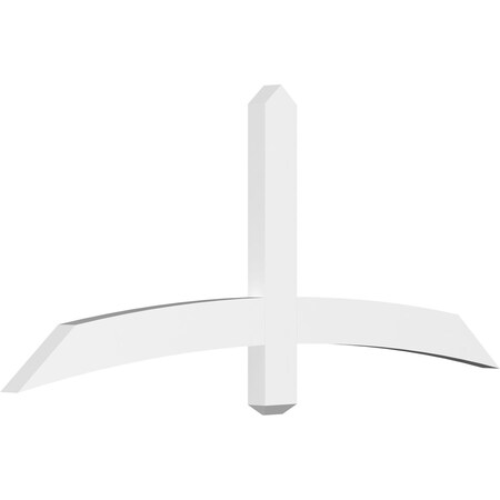 Bellingham Architectural Grade PVC Gable Bracket, 60W X 25H X 2D X 4F, 10/12 Pitch